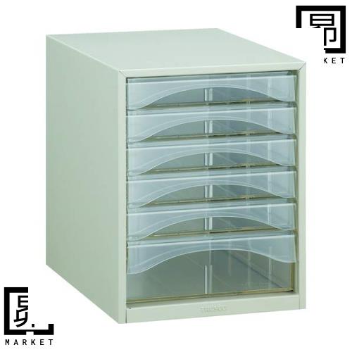 TRUSCO(トラスコ) レターケース A4型・浅型深型コンビタイプ 6段 A4-SW6Pの通販は