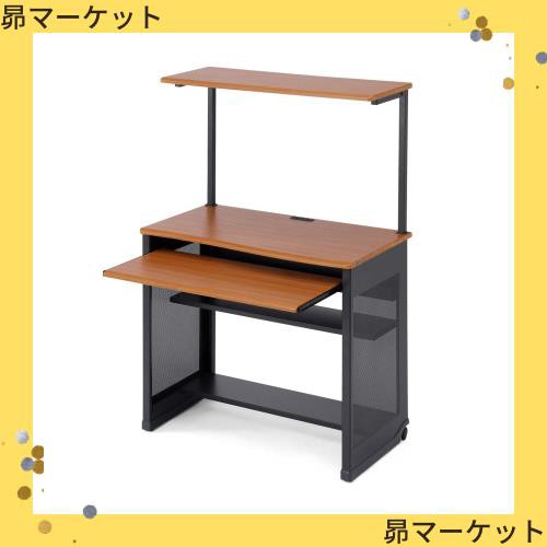 サンワダイレクト パソコンデスク 幅90cm キーボードスライダー キャスター付き 在宅勤務 100-DESK065