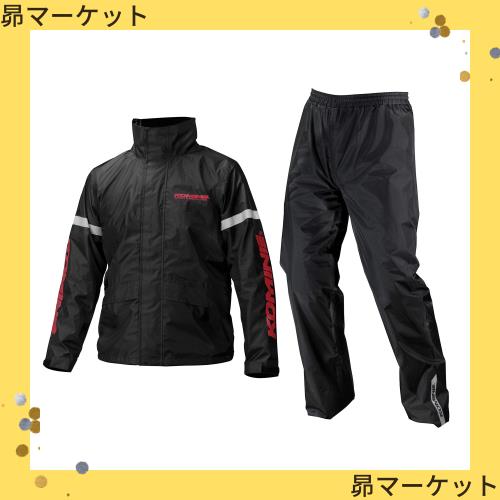コミネ(KOMINE) バイク用 STDレインウェア RK-543 896 雨具 カッパ 03-543 メンズ Black Lの通販は
