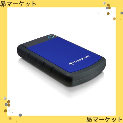 トランセンドジャパン Transcend ポータブルHDD 2TB 【PS5/PS4 メーカー動作確認済】 耐衝撃 USB3.1 Gen1 3年保証 TS2TSJ25H3B(ブルー)の通販は