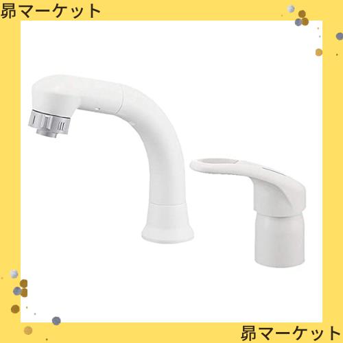 SANEI 洗面用 シングルスプレー混合栓 洗髪用 エコ 節約 引き出しホース K37610EJV-13 ホワイトの通販は 9,953円