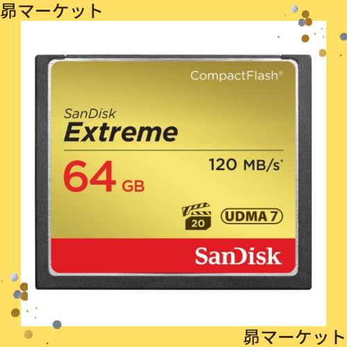 Sandisk ( サンディスク ) 64GB コンパクトフラッシュメモリーカード EXTREME ( 最大読込 120MB/s 最大書込 85MB/s ) SDCFXSB-064G-G46 の通販は