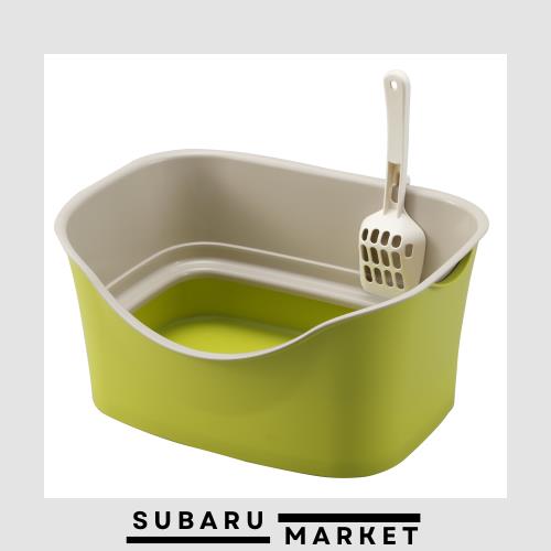 ボンビアルコン (Bonbi) ラクラク猫トイレ Wブロック ピスタチオグリーンの通販は 5,013円