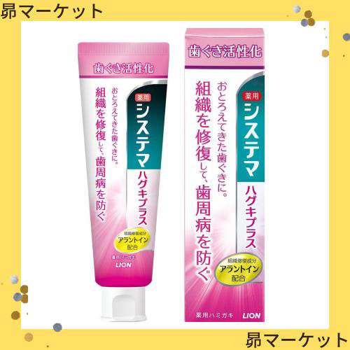 ライオン (LION) 薬用システマ ハグキプラスハミガキ ９０ｇ ×１０個セットの通販は