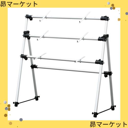 キクタニ キーボードスタンド アルミ製 3段 耐荷重:各段各15Kg 総重量 40Kg迄 KS-3S シルバーの通販は