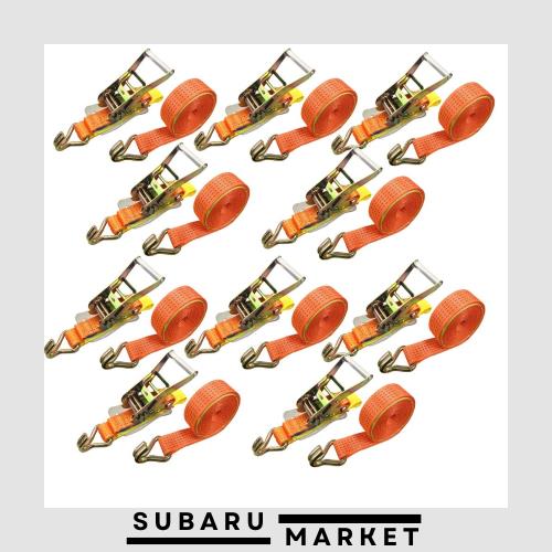 ベストアンサー ラチェット式 Jフック ラッシングベルト フック タイダウンベルト 破断荷重 4000kg ベルト幅 50mm 固定側 0.5m 巻側 6m 1の通販は 18,662円