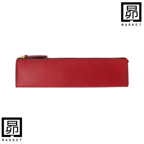 スリップオン ファスナーペンケース M Rio イタリアンレザー 革 ワイン IOL-3808の通販は 6,238円