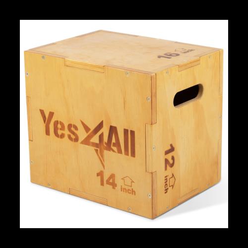 イエスフォーオール(Yes4All) プライオボックス ジャンプトレーニング コンディショニング ジャンプボックス 昇降台 ジャンプ台 ステップ台 体幹トレーニング 51 イエスフォーオール(Yes4All) プライオボックス 木製 ジャンプボックス