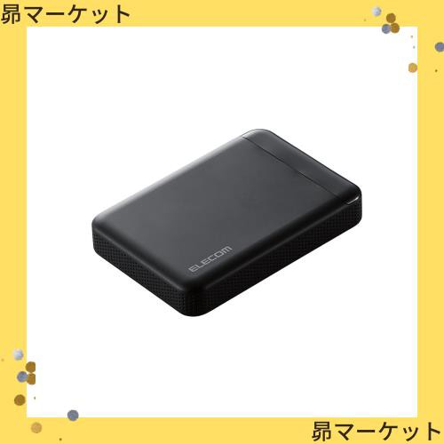 エレコム HDD 外付けハードディスク 2TB ビデオカメラから直接保存 衝撃吸収インナーフレーム ELP-EDV020UBK