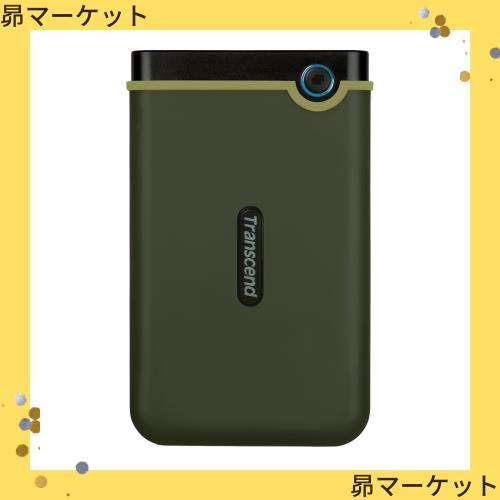 Transcend ポータブルHDD 2TB 【PS5/PS4 メーカー動作確認済】 耐衝撃 USB3.1 Gen1 3年保証 TS2TSJ25M3G(ミリタリーG)の通販は