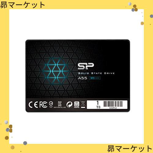 シリコンパワー SSD 1TB 3D NAND採用 SATA3 6Gb/s 2.5インチ 7mm PS4動作確認済 3年保証 A55シリーズ SP001TBSS3A55S25