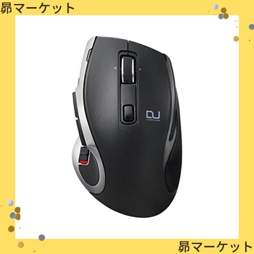 (未使用･未開封品)　エレコム マウス ワイヤレス (レシーバー/Bluetooth切替) Lサイズ DUALシリーズ 8ボタン ハードウェアマクロ搭載 高速スクロール Ultimate Blue bt0tq1u エレコム マウス ワイヤレス (レシーバー/Bluetooth切替) L