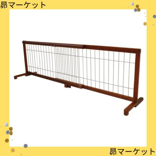 アイリスプラザ ペットゲート ブラウン×ブラック 高さ50cm 設置幅106-196cmの通販は