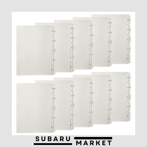 プラス 介護用 インデックス A4 2穴 たすけあ あ~わ行 5山×2 98-079×10セットの通販は 5,550円