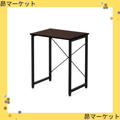 サンワダイレクト シンプルワークデスク 幅60×奥行45cm モニターアーム対応 組立簡単 パソコンデスク 机 PCデスク ブラウン 100-DESKF01の通販は 8,525円