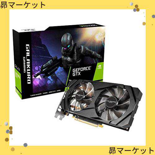 玄人志向 NVIDIA GeForce GTX 1660 搭載 グラフィックボード 6GB デュアルファン GALAKURO GAMINGシリーズ  GG-GTX1660-E6GB/DFの通販はau PAY マーケット - 昴マーケット | au PAY マーケット－通販サイト