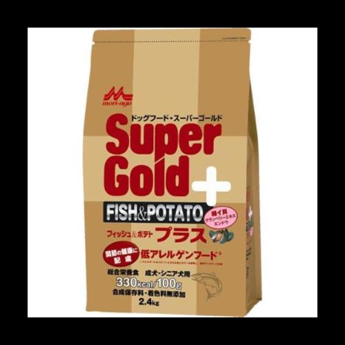 スーパーゴールド フィッシュ&ポテト プラスライト 2.4kg 2袋セット 犬