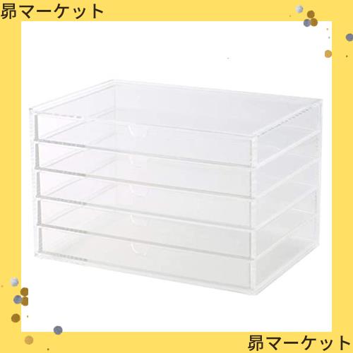 無印良品　重なるアクリルケース　5段 クリアケース 横型 引き出し 重なるアクリルケース・横型5段 | 無印良品