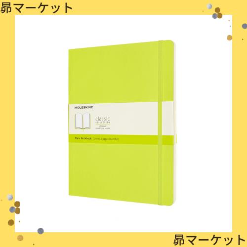 モレスキン ノート クラシックノートブック ソフトカバー 無地 XLサイズ(横19cm×縦25cm) レモングリーン QP623C2の通販は 5,243円
