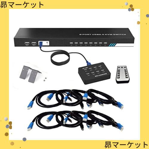 ES-Tune KVM切替器 8入力1出力 HDMIモニター 4K30HZ パソコン切替器 USB切替器 CPU切替器 セレクター 給電不要 デバイス不要 Mac OS対応 の通販は 20,952円