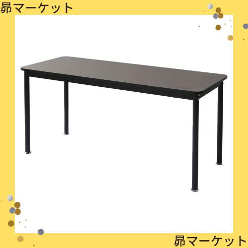 [山善] デスク パソコンデスク 幅140×奥行60×高さ70cm 【耐荷重80kg】 傷や汚れに強い天板 角が丸い 組立品 ココアブラウン MFD-1460R(の通販は 17,300円