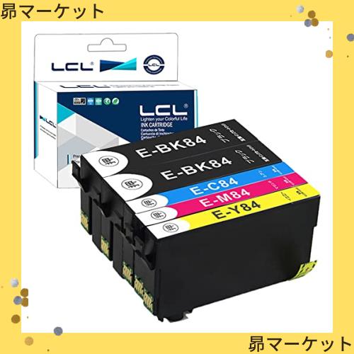 LCL EPSON用 エプソン用 IC4CL84 IC4CL83 ICBK83 ICBK84 ICC84 ICM84 ICY84 (5パック 2ブラック シアン マゼンタ イエロー) 互換インクカの通販は 5,310円