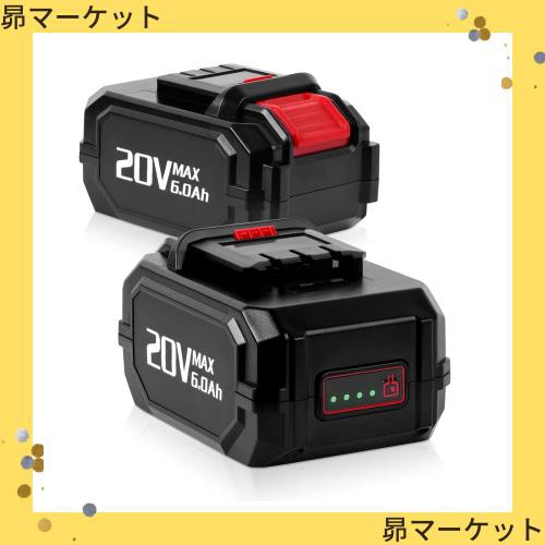 K16811 20V 互換バッテリー 2個セット 6000mAh 20Vシーリズ電動工具に互換します…の通販は