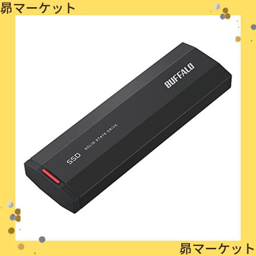 バッファロー SSD 外付け 1.0TB 小型 コンパクト ポータブル USB3.2Gen2 2,000MB/s ブラック SSD-PHE1.0U3-BAの通販は