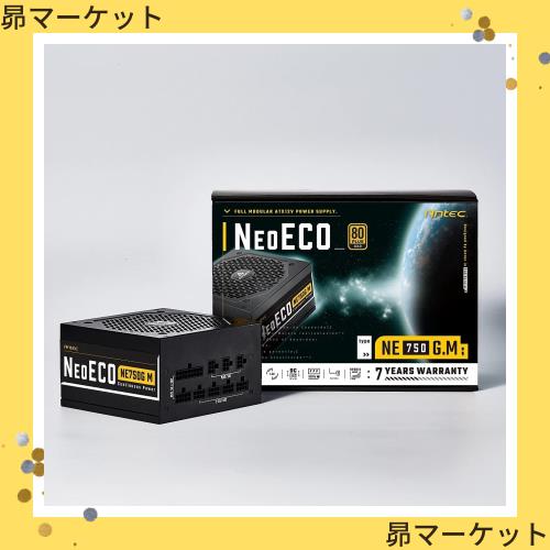 ANTEC Antec、80PLUS Gold認証取得 高効率高耐久フルモジュラー電源ユニット「NE750G M 」 ブラック 出力750Wの通販は