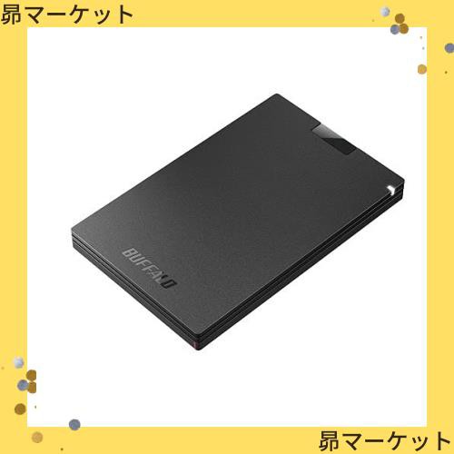 バッファロー SSD-PG1.0U3-BC USB3.2(Gen1) ポータブルSSD Type-A 1.0TB ブラックの通販は