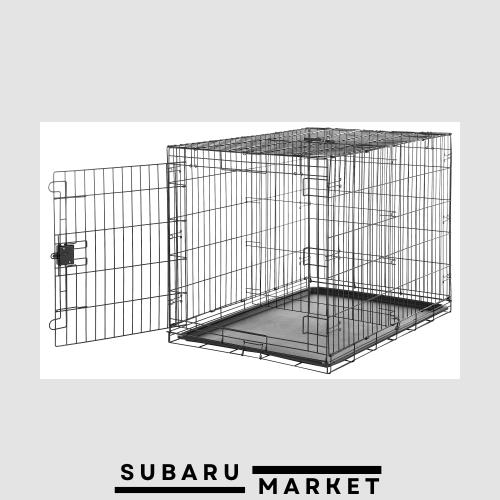 Amazonベーシック 犬 ペットケージ 折りたたみ可能 トレー付き