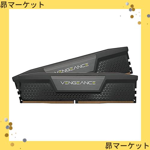 CORSAIR DDR5-5200MHz デスクトップPC用 メモリ VENGEANCE DDR5 64GB [32GB×2枚] CMK64GX5M2B5200C40 (PC5-41600)の通販は