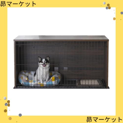 アイリスオーヤマ 犬ケージ 小型犬用 幅122.5×奥行61×高さ62.5cm