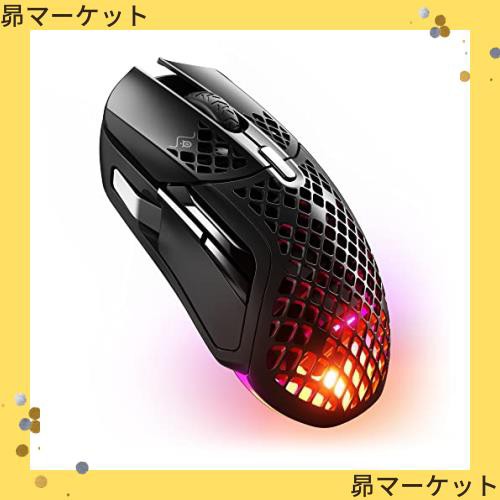 SteelSeries ゲーミングマウス 無線 ワイヤレス Aerox 5 Wireless 超軽量 9ボタン 高速反応 防滴防塵 IP54規格 急速充電 長時間使用可能 の通販は