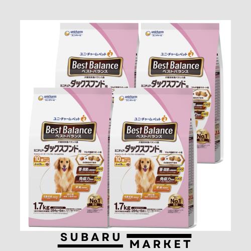 ベストバランス ドッグフード ソフト ふっくら仕立て ミニチュア・ダックスフンド用 シニア 10歳以上用 6.8ｋｇ(1.7kg×4) 国産 ユニチャの通販は 6,082円