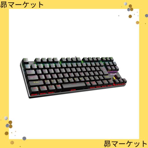 【WizarD】 ライト搭載91キー ゲーミングキーボード テンキーレス 有線 KL21C1 【日本人スタッフによる安心サポート】の通販は