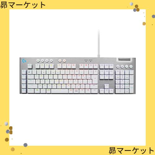 Amazon.co.jp限定】Logicool G ゲーミングキーボード G813-TCWH 有線 