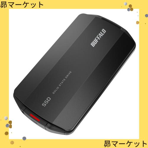 【Amazon.co.jp限定】バッファロー SSD 外付け 1TB USB3.2 Gen2 Type‐C 最大読出速度1050MB/秒 防塵防滴 IP55 耐衝撃 MIL‐STD ポータブの通販は