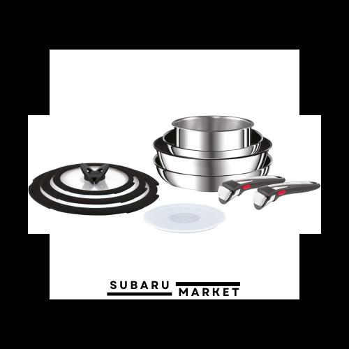 オンライン限定】ティファール 取っ手のとれる 鍋 フライパンセット 10