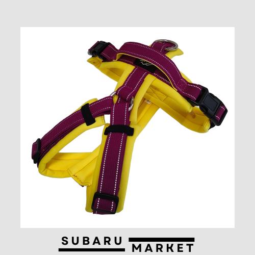 Hakusan ゼロハーネス 負担軽減 犬用ハーネス サイズ調整可 簡単着脱 夜間反射材 軽量 通気 ハンドル付き ネームプレート M サイズ イエの通販は