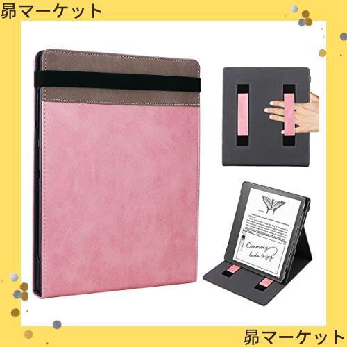 WALNEW Kindle Scribe（2022年発売）専用スタンドカバー ストラップ開閉 マルチアングルスタンド10.2インチ デュアルハンドストラップデの通販は 5,049円