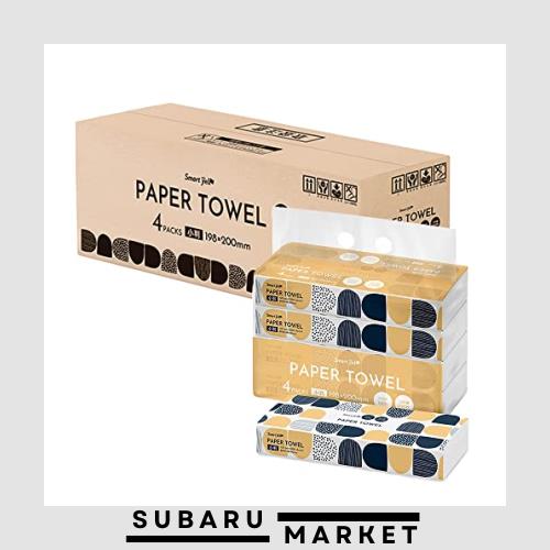 【14個セット】アイリスプラザ ペーパータオル 4パック×14個入り 200枚 小判 ティッシュ スマートエール 6,275円