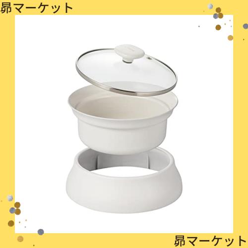 エレコム IHクッキングヒーター HAC-IH01CWH専用深鍋 プレートのみ 満水容量約1.5L HOTDISH cocotte LiFERE ホワイト HAC-IHC01WHの通販は