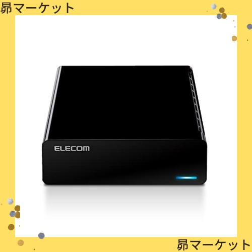 エレコム 外付けハードディスク HDD 6TB テレビ録画 PC ファンレス設計 静音 縦置き/横置き ブラック ELD-STV060UBKの通販は