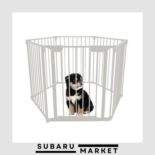 シンセーインターナショナル アイリスプラザ 犬 サークル 折りたたみペットサークル 組み換え自由 6枚セット ホワイト