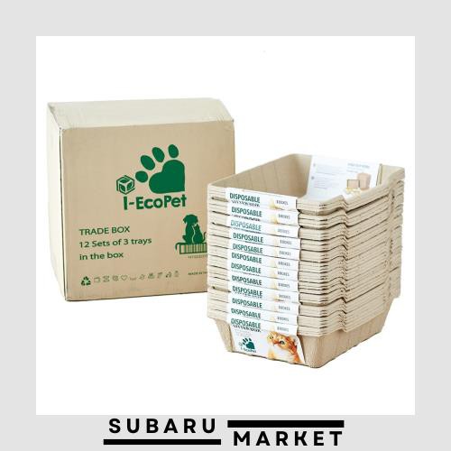 【OFT】 ECO CAT TRAY(エコキャットトレー) 3枚組×12セット 獣医師推奨 サイズ(約)：幅45.5cm×奥行35cm×高さ10.5cm 100％再生紙 地球