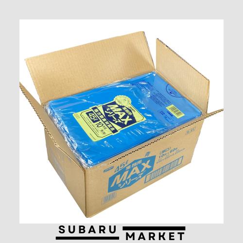 ジャパックス ゴミ袋 45L(青) 厚み0.020mm 10枚 x 60冊(600枚) S-41 引張り強度に強いポリ袋の通販は 8,903円