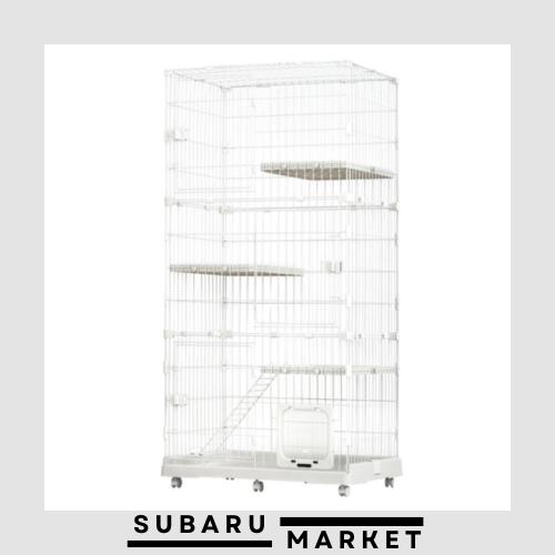 BTM 猫ケージ キャットケージ 4段 キャスター付き おしゃれ キャットハウス 自由組み合わせ ネコハウス 留守番 梯子付き 保護 脱走防止 の通販は