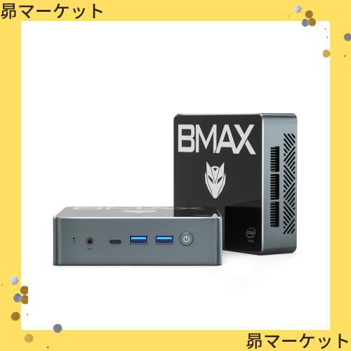 BMAX ミニPC 16GB DDR4 512GB SSD Intel N100 Linux(Ubuntu）win 11 mini PC 最大3.4GHz 4コア4スレッド 静音性 省電力 豊富なポート 4K の通販は
