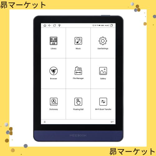 2023 Meebook (likebook) M6, 6インチ e-ink電子書籍リーダー+ポケットサイズ+クアッドコア1.8 Ghzプロセッサ + 3GB RAM+ 32GB 内部ストの通販は